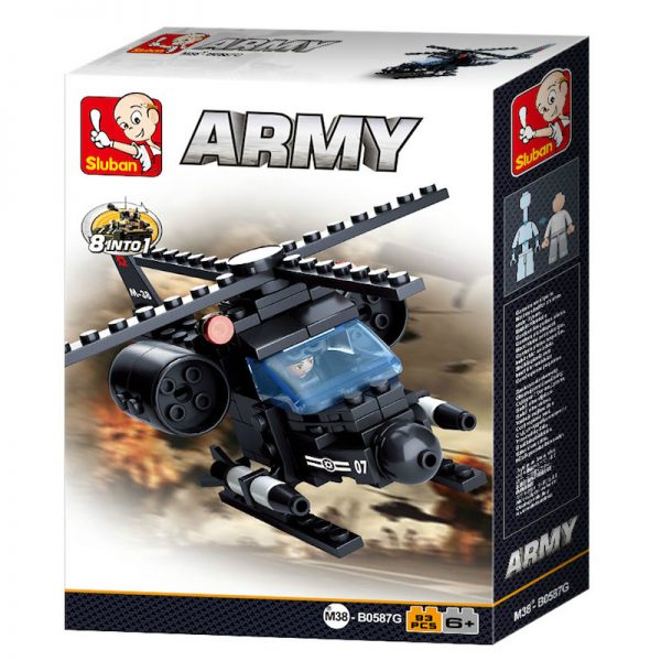 Sluban - Army Helicopter - 93 PCS